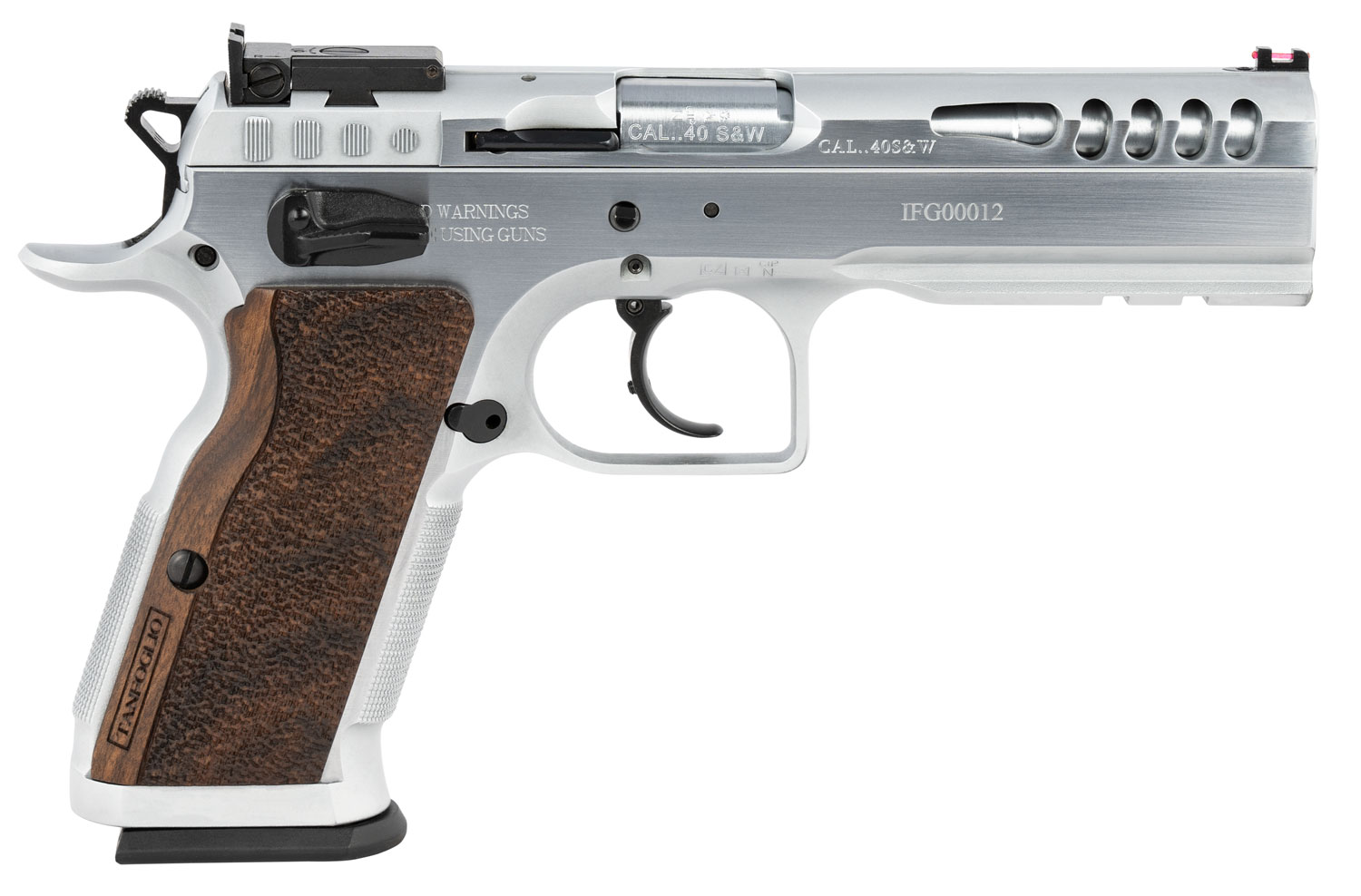 Handguns Italian Firearms Group 4.75" 40SW TANFOGLIO TF-STOCKM-40     STOCK MASTER LG    40SW • Model: 4.75"